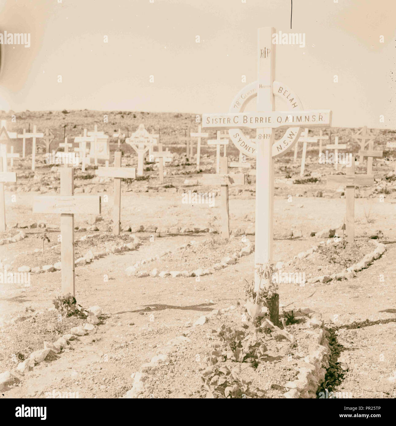 Tombes des soldats 1917, Moyen-Orient, Israël et/ou Palestine Banque D'Images