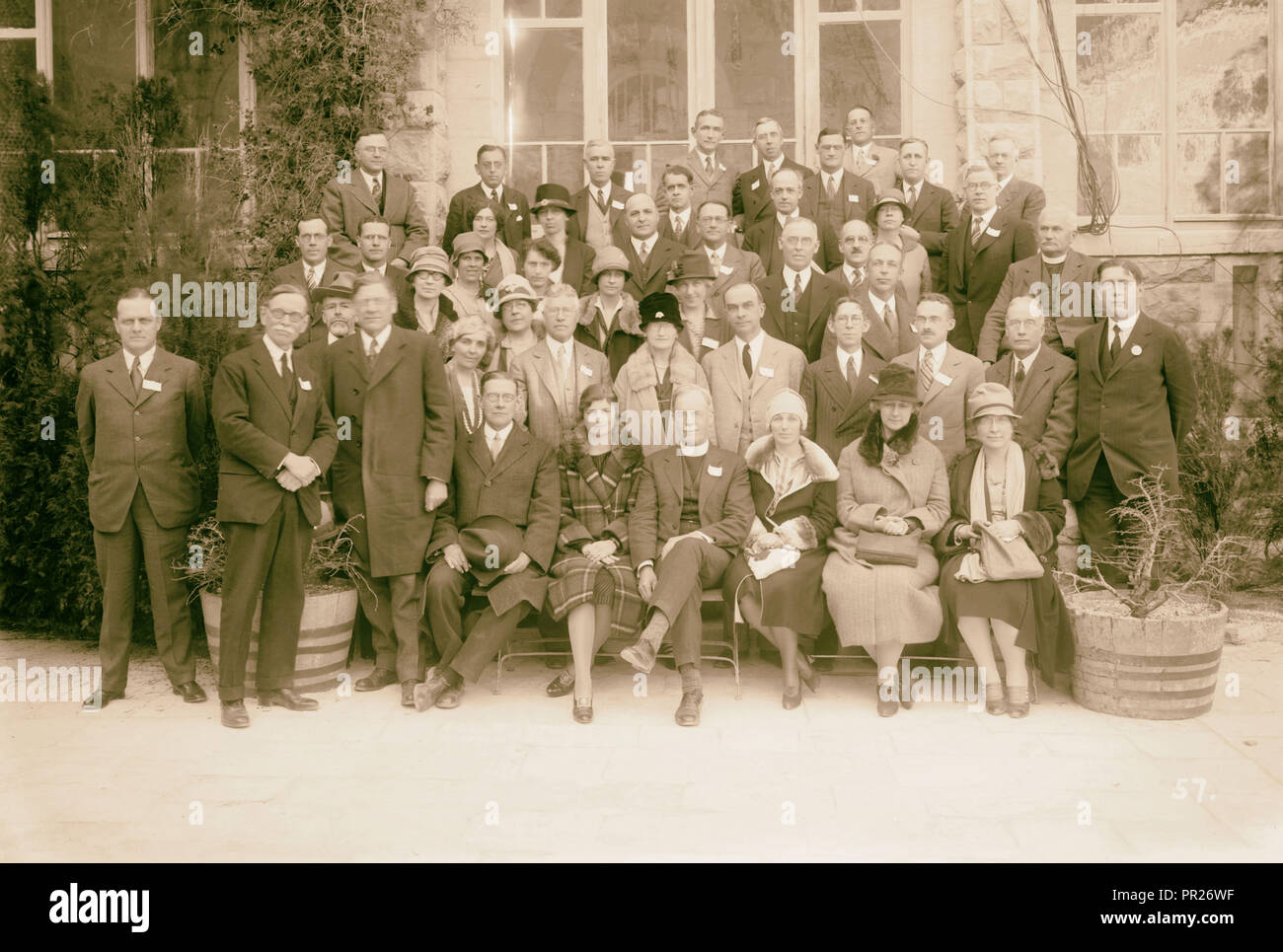 Int'l conf missionnaire, conférence d'Olivet. 24 mars-avril 9, 1928, Jérusalem, Israël Banque D'Images