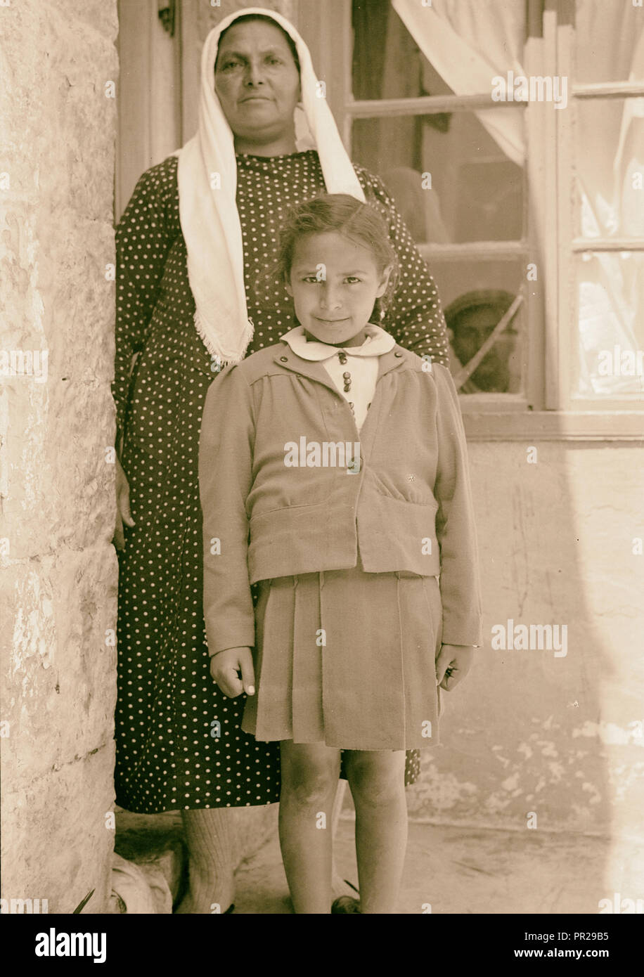 Types de juifs. 1934, Israël Banque D'Images