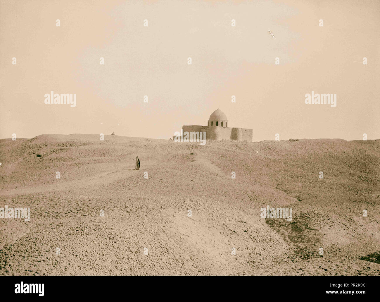 L'Iraq. La BIRS Nimrud. (Peut-être la Tour de Babel). Sanctuaire de Abram. Mosquée médiévale honorant Abraham. 1932, l'Iraq, Borsippa Banque D'Images