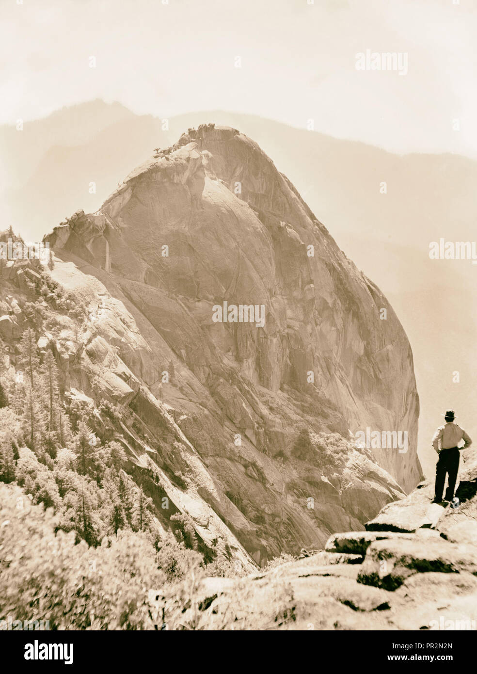 Sequoia National Park, septembre 1957 dôme de granit de Moro Rock. 1957, Californie, USA Banque D'Images