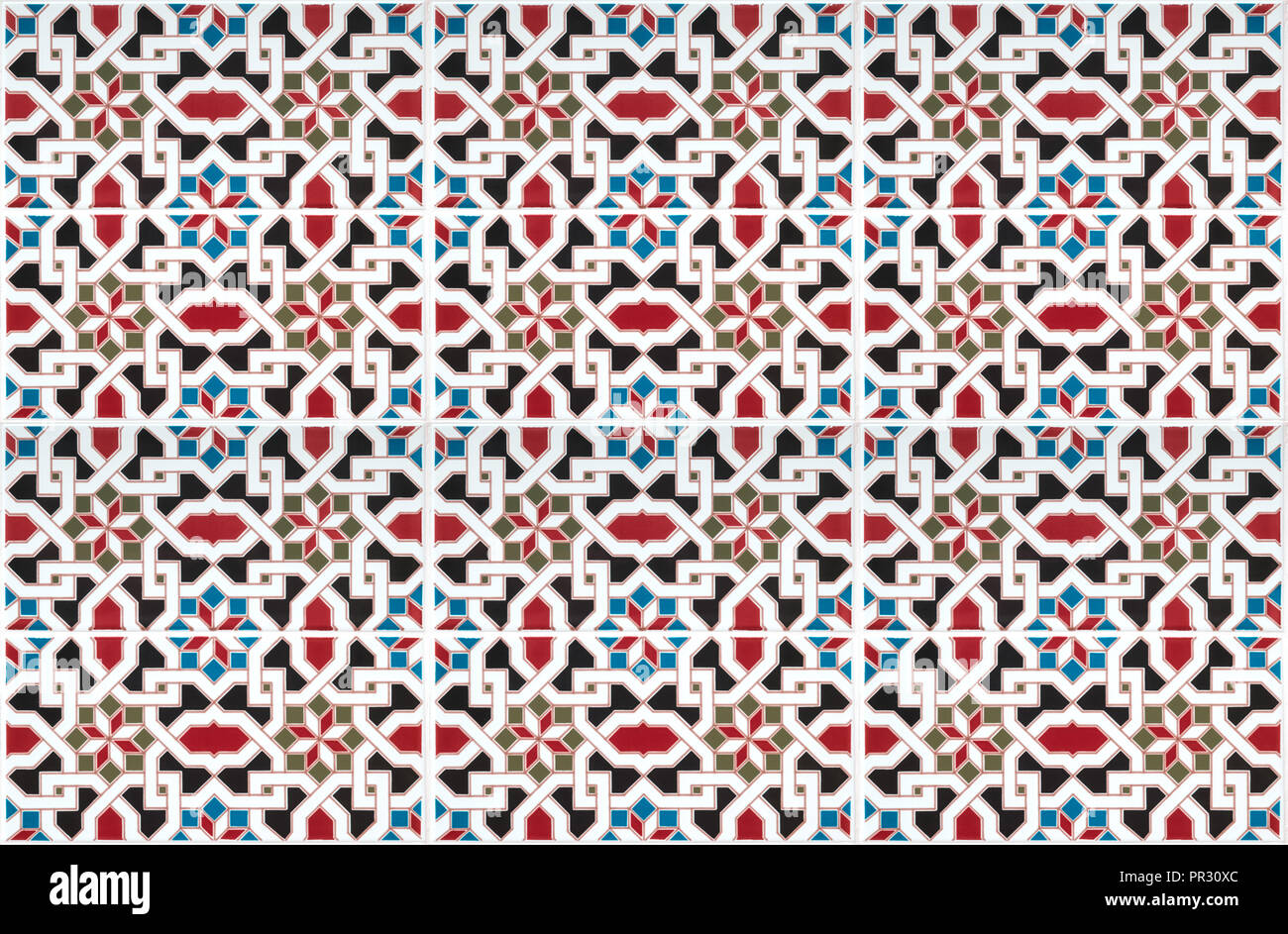 Motif oriental , mosaïque continue définition Banque D'Images