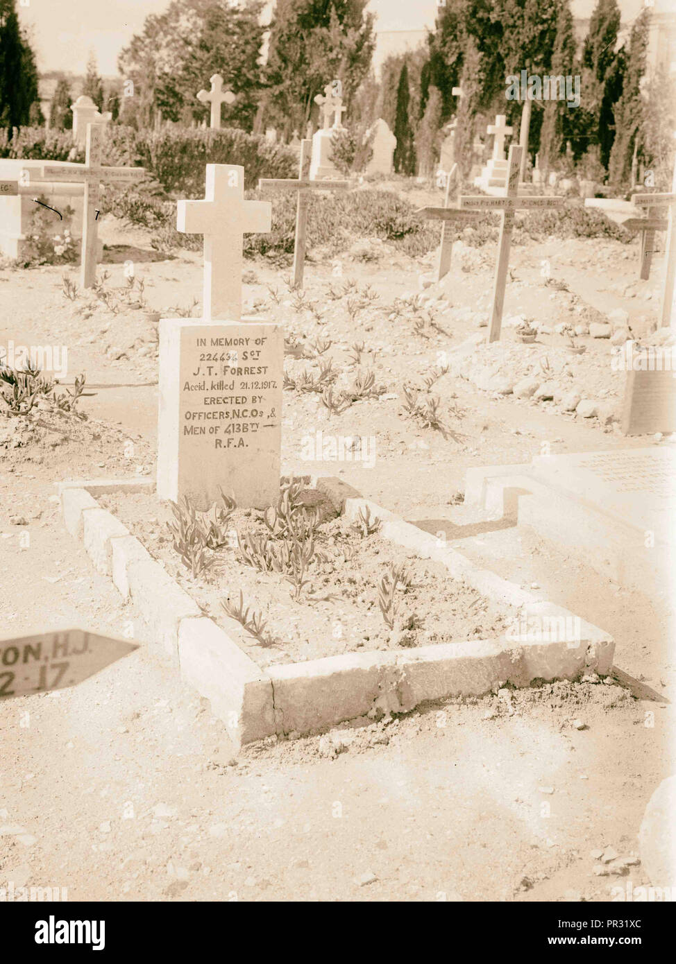 Tombes des soldats 1917, Moyen-Orient, Israël et/ou Palestine Banque D'Images