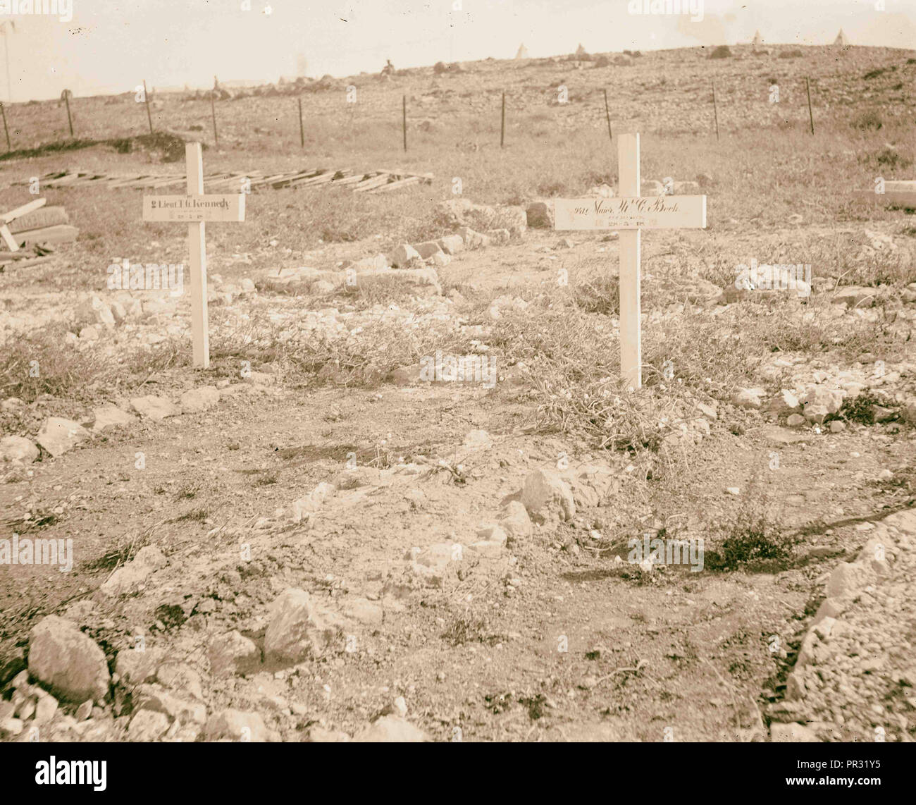 Tombes des soldats 1917, Moyen-Orient, Israël et/ou Palestine Banque D'Images