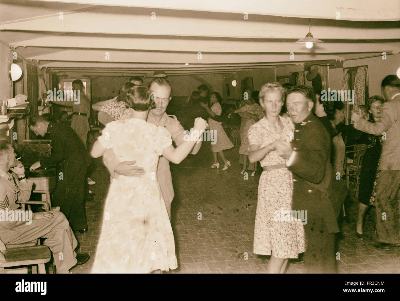 Club des adjudants Garnison à Jérusalem, colonie allemande de danse 'Glide' Perry, Jérusalem, Israël Banque D'Images