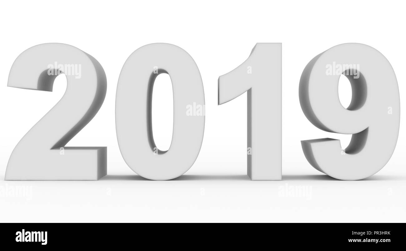 Symbole 2019 Banque d'images noir et blanc Alamy