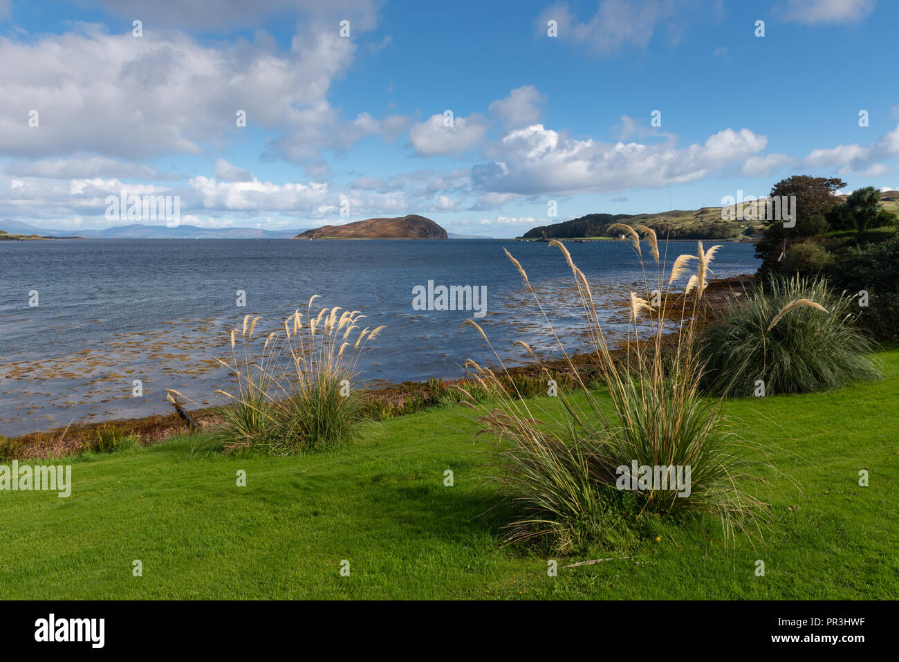 Campbeltown Loch et Davaar Island de la promenade à Campbeltown Banque D'Images