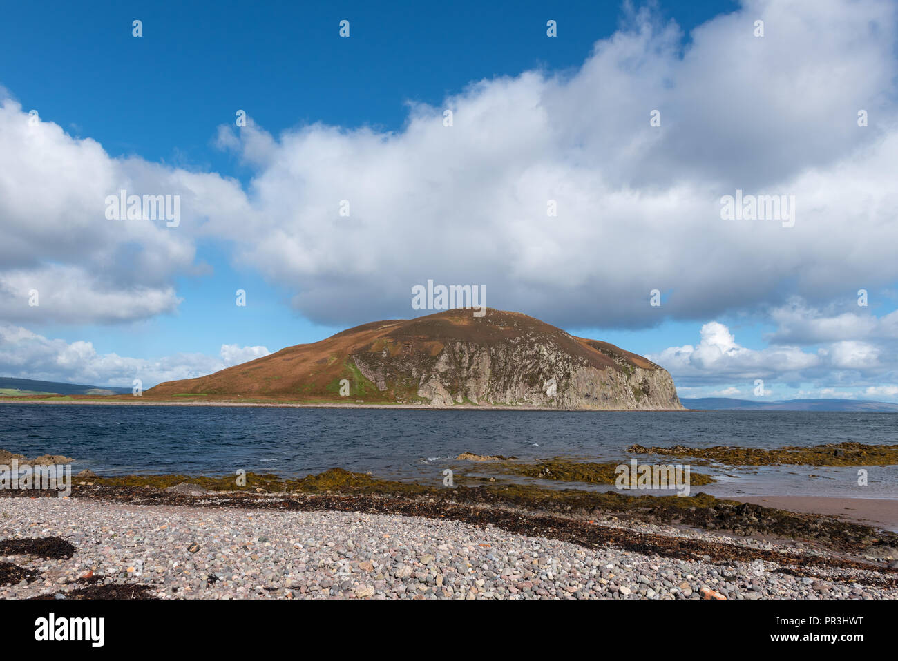 Davaar Island à l'entrée de Campbeltown Loch sur le Mull of Kintyre Scxotland Banque D'Images