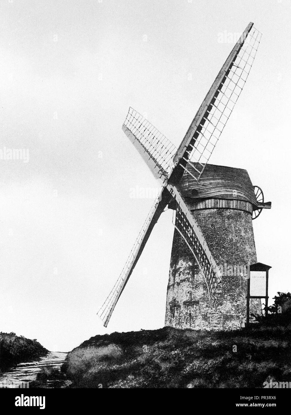 Bidston Windmill début des années 1900 Banque D'Images
