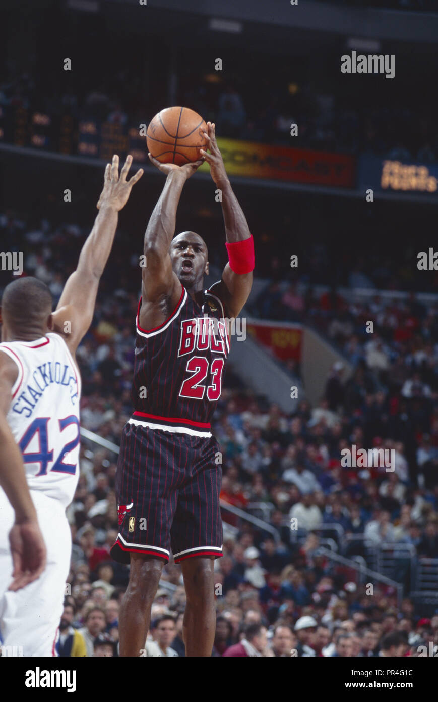 Michael Jordan des Chicago Bulls. Saison 1996-1997 Banque D'Images