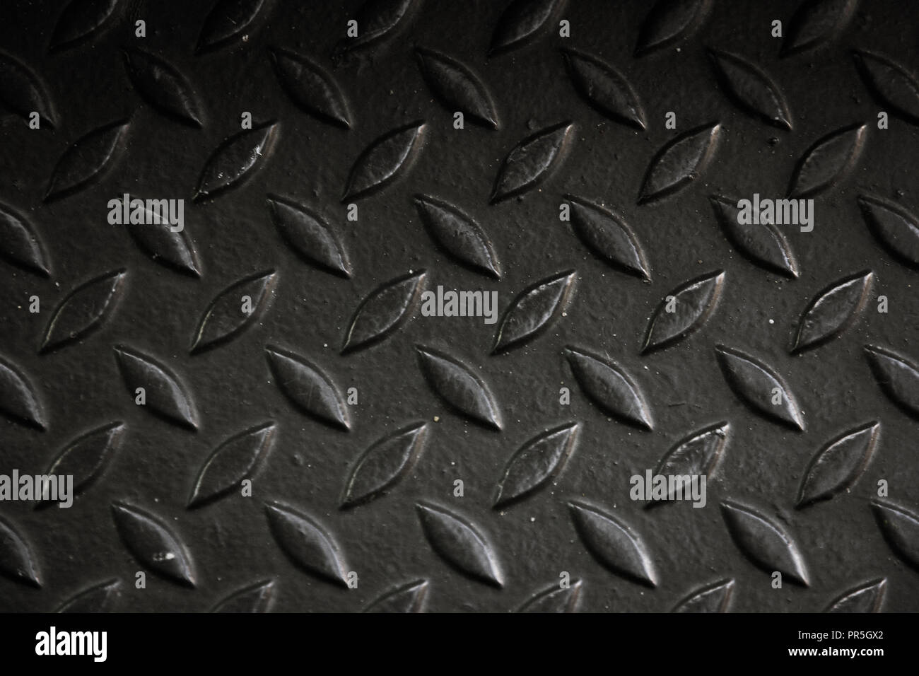 En aluminium noir avec la texture de fond de forme rhombus Banque D'Images