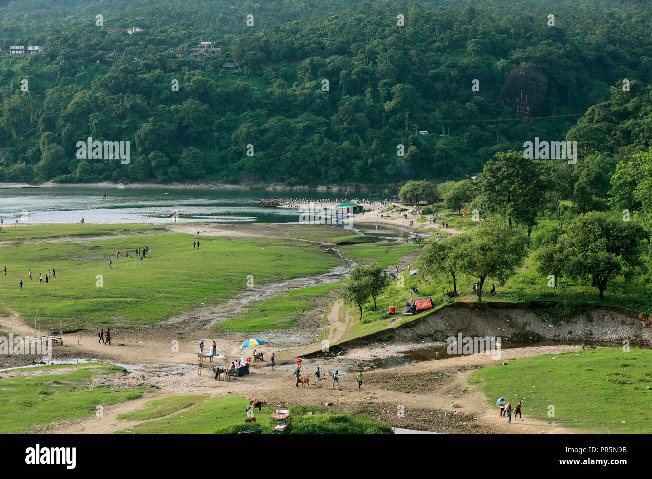 Sylhet, Bangladesh - Septembre 23, 2018 : Jaflong est une station de colline et destination touristique populaire dans la Division de Sylhet, Bangladesh. C'est localiser Banque D'Images