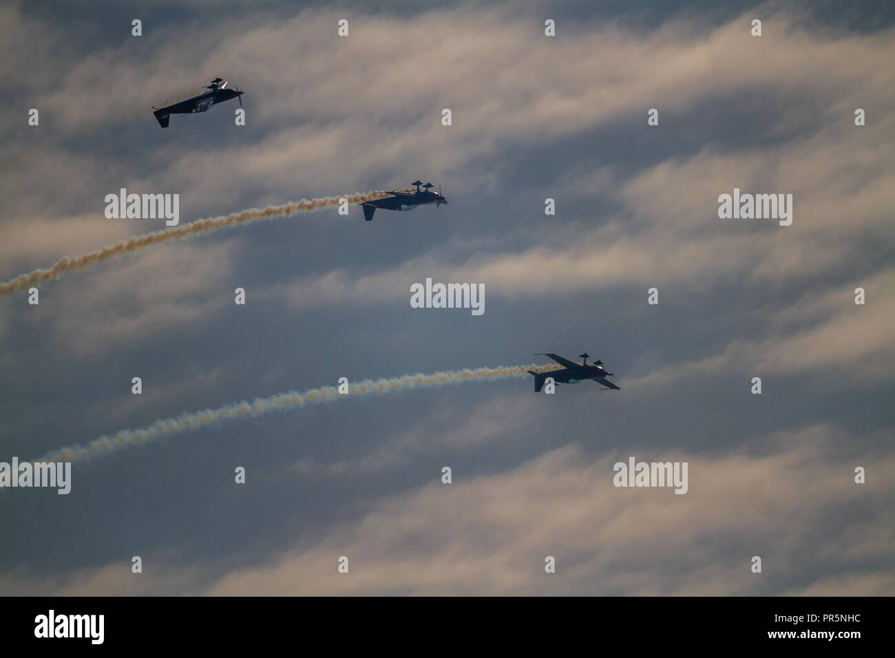 Bournemouth, Royaume-Uni - Bournemouth Air Festival 2018 l'équipe de pales avion show le 2 septembre 2018 à Bournemouth. Banque D'Images