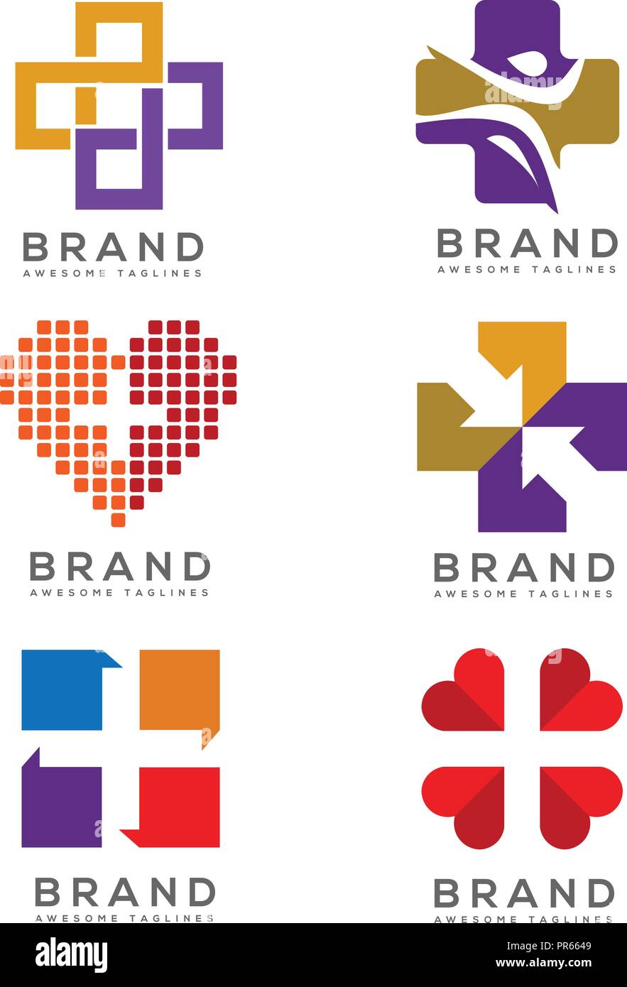 Logo médicale,concept simple, moderne et accrocheur, best cross, logo Illustration de Vecteur