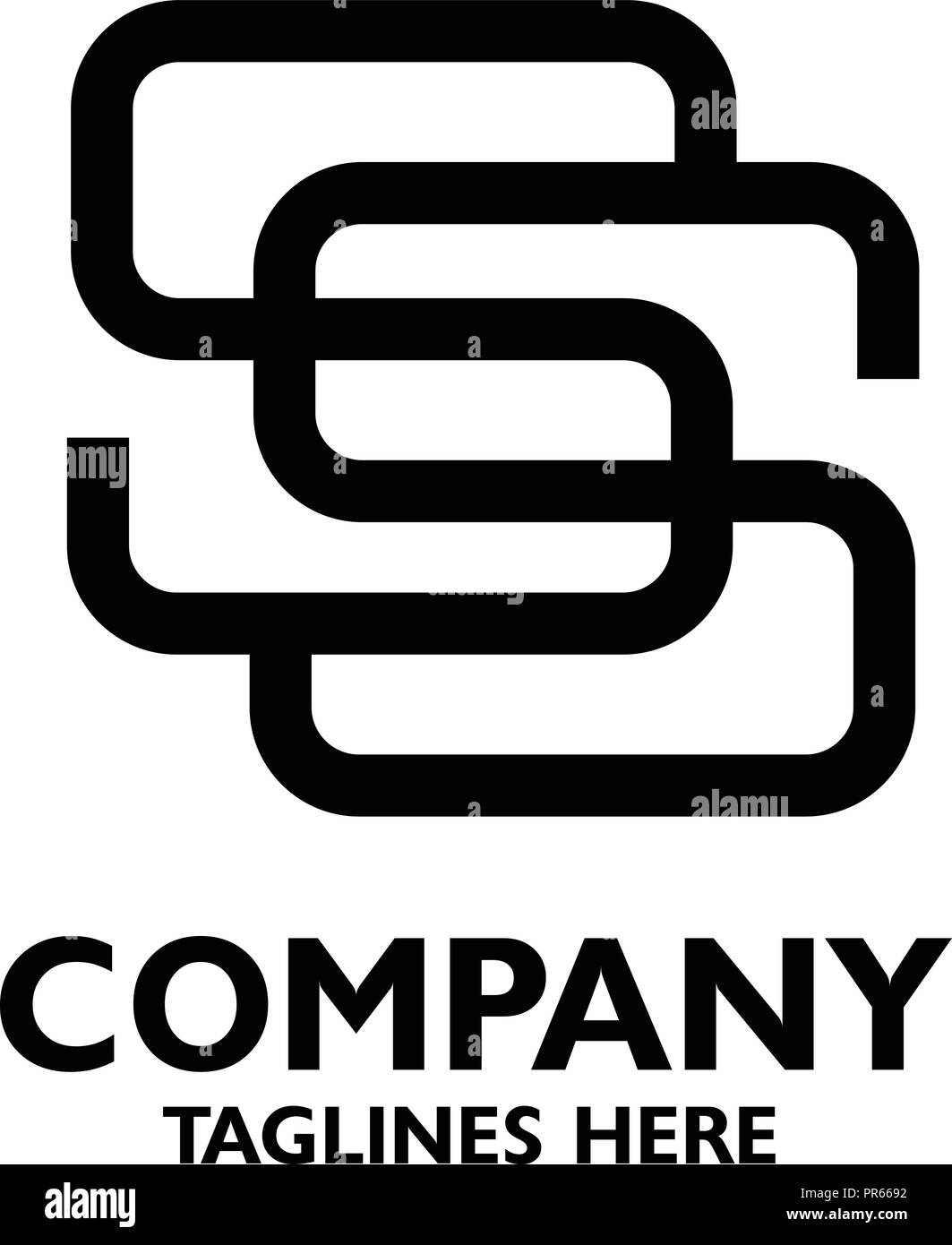 Lettre modèle de conception de l'icône logo Ss éléments. Lettre initiale Logo Ss. Lettre d'entreprise Entreprise de conception de logo Ss vector. Simple et propre conception du Illustration de Vecteur