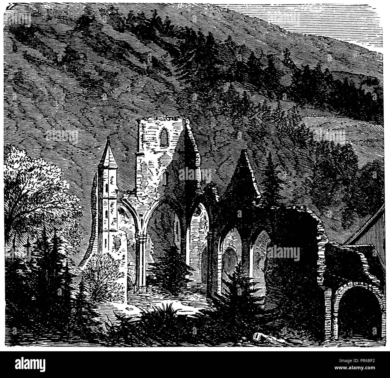 Ruine de tous les saints dans la Forêt-Noire, 1892 Banque D'Images