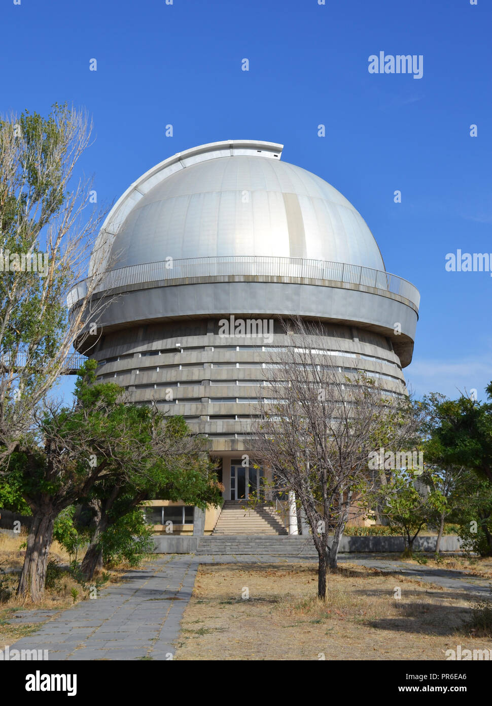 Télescope de l'Observatoire astronomique de Byurakan, Arménie Banque D'Images