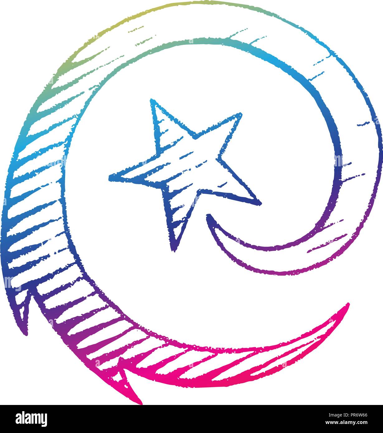 Vecteur De Couleur Arc En Ciel Illustration Dun Style De