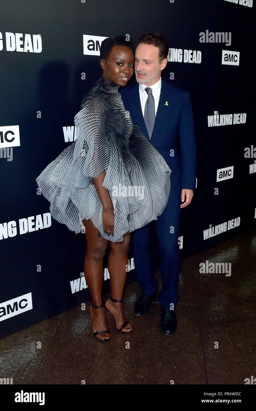 Danai Gurira Et Son Mari Andrew lincoln with danai gurira Banque de photographies et d'images à  haute résolution - Alamy