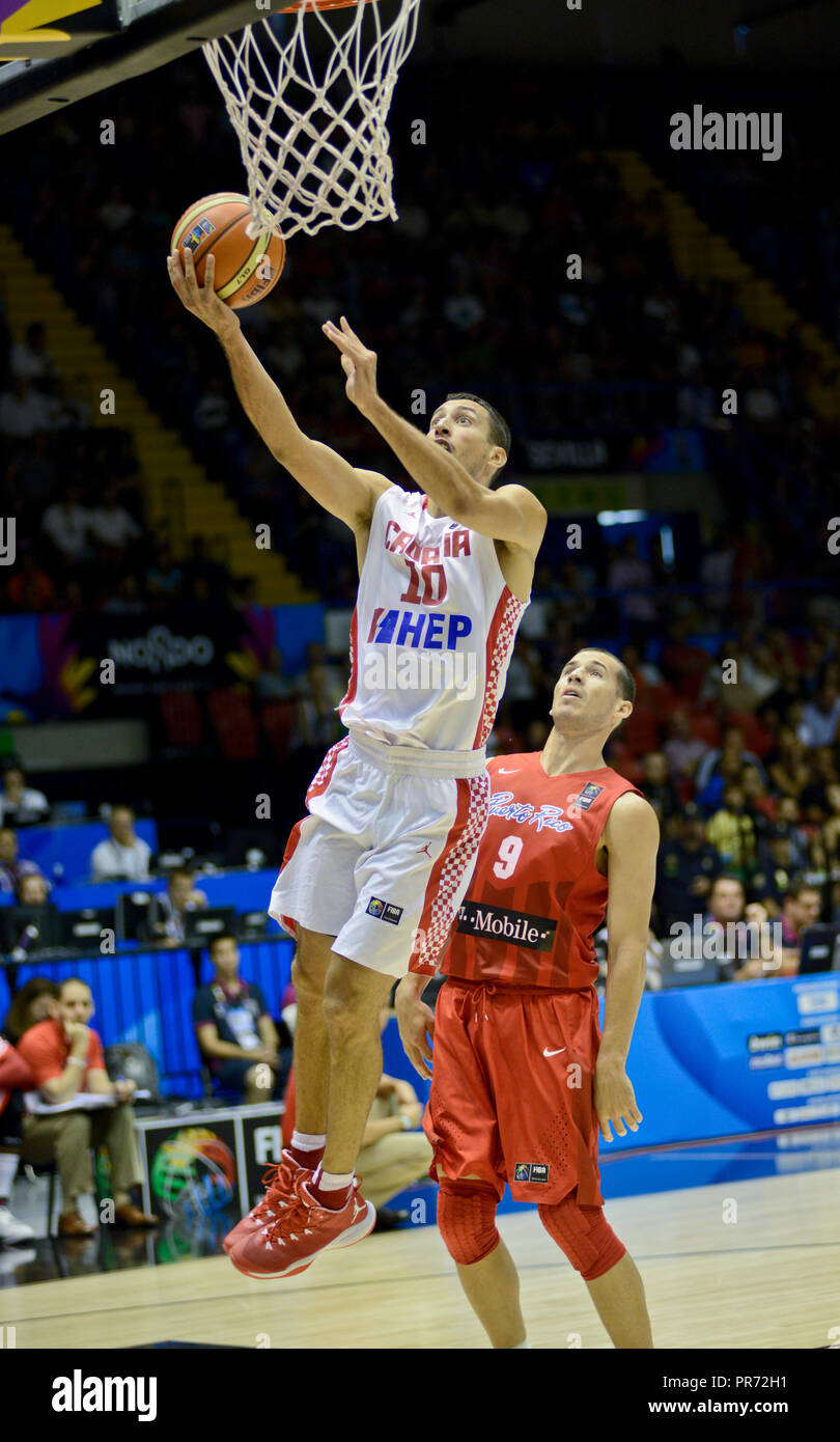 Roko Ukic. L'Équipe nationale de basket-ball de la Croatie. Coupe du Monde  de la FIBA, l'Espagne 2014 Photo Stock - Alamy