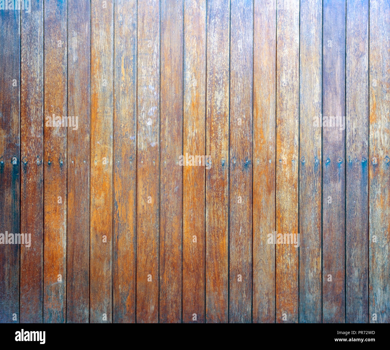 Fond bois, panneau de bois mur - vintage bandes Banque D'Images