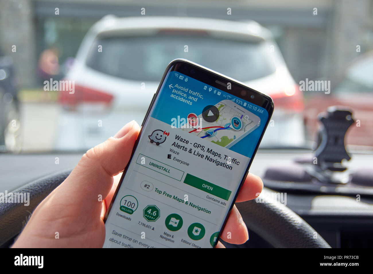 Comment Entrer Les Coordonnées Gps Dans Waze Waze Banque de photographies et d'images à haute résolution - Alamy