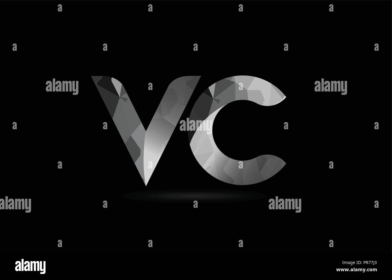 Lettre alphabet noir et blanc vc v c combinaison logo design adapté pour une société ou entreprise Illustration de Vecteur Lettre alphabet noir et blanc vc v c combinaison logo design adapté pour une société ou entreprise Illustration de Vecteur
