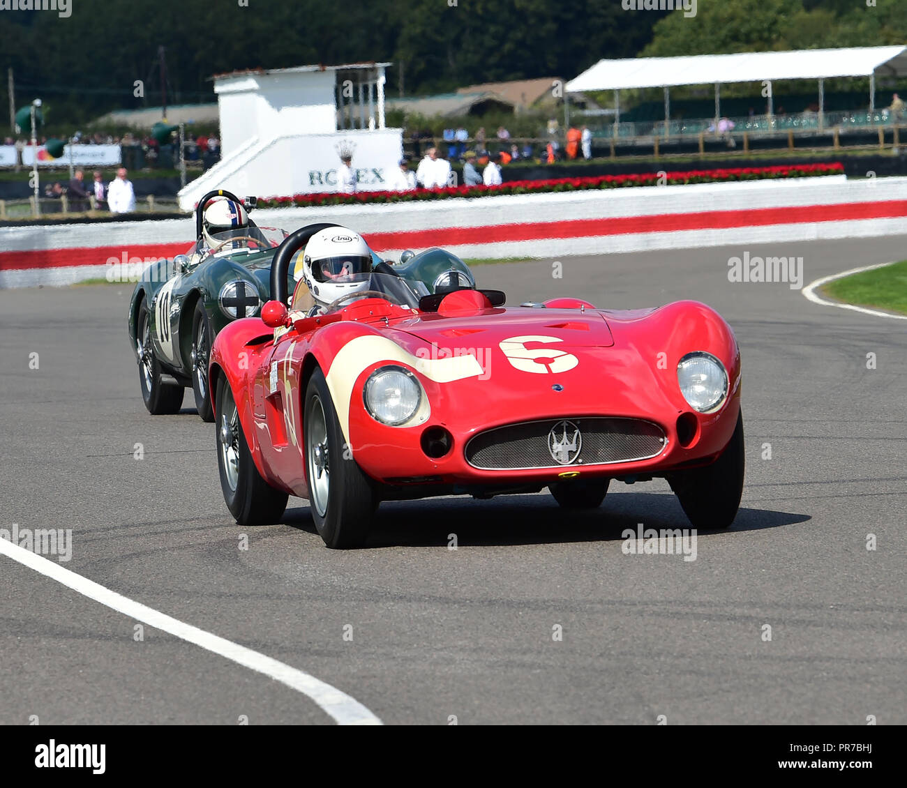 Carlo Vogele, Maserati 300S, mars Freddie Memorial Trophy, voitures de sport, de 1952 à 1955, Goodwood Revival 2018, septembre 2018, automobiles, voitures, continue Banque D'Images