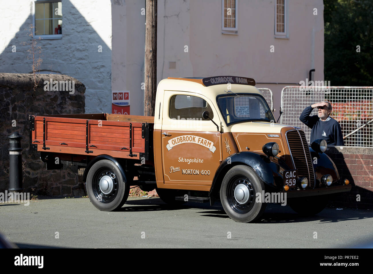 Vintage camion pick-up à la fin des années 40, Welshpool Welshpool Powys,,,uk Banque D'Images