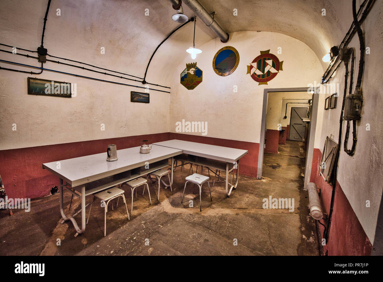 La Ligne Maginot, Ligne Maginot-Fort de Schoenenbourg(Alsace-France) Guerre mondiale Histoire Défense contre l'Allemagne nazie Hitler Banque D'Images