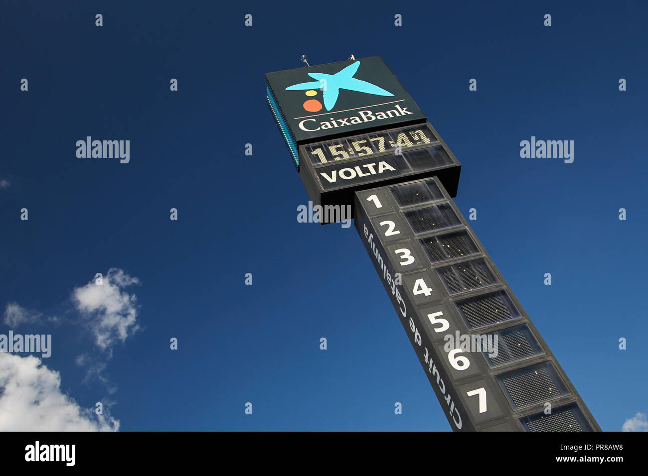 Barcelone, Espagne. Sep 30, 2018. Le circuit de Barcelona-Catalunya : tableau de bord lors de la ronde 10 - Blancpain Endurance Series GT Cup au circuit de Barcelona-Catalunya, Barcelone, Espagne, le 30 septembre 2018. Photo par Jurek Biegus. Usage éditorial uniquement, licence requise pour un usage commercial. Credit : UK Sports Photos Ltd/Alamy Live News Banque D'Images