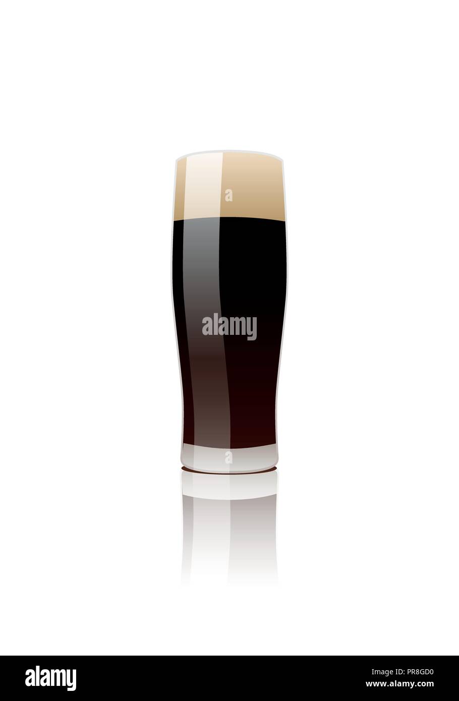 Verre de bière. Vector isolated Illustration de Vecteur