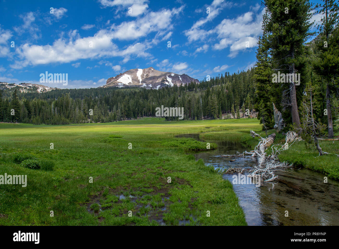 Lassen peak dans le Parc National Lassen Mt Banque D'Images