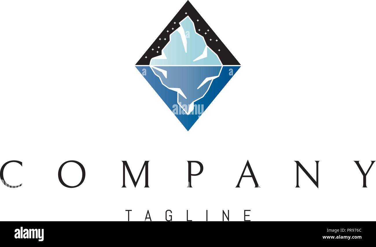 Image logo vector iceberg Illustration de Vecteur