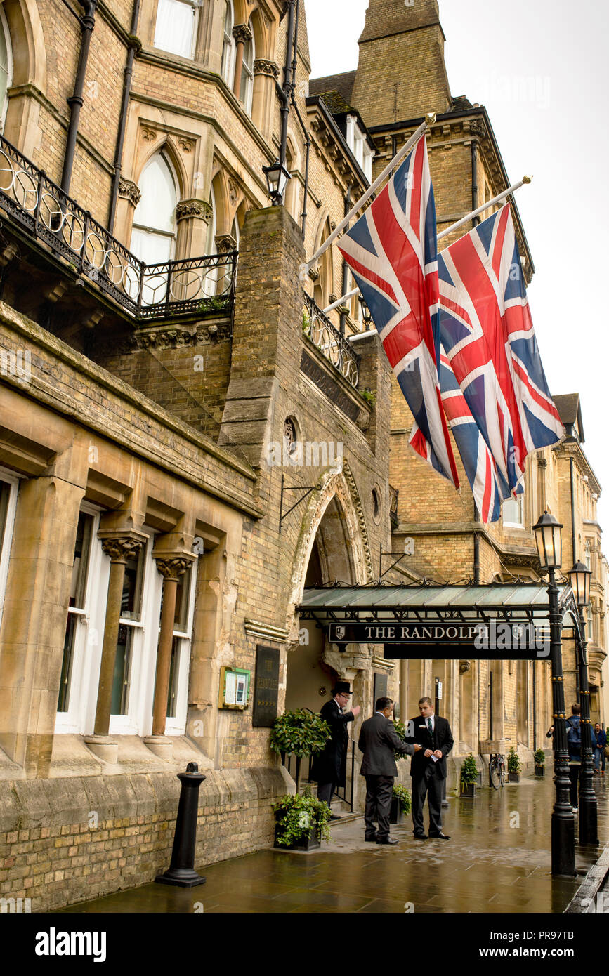L'hôtel Randolph à Oxford, Angleterre. Banque D'Images