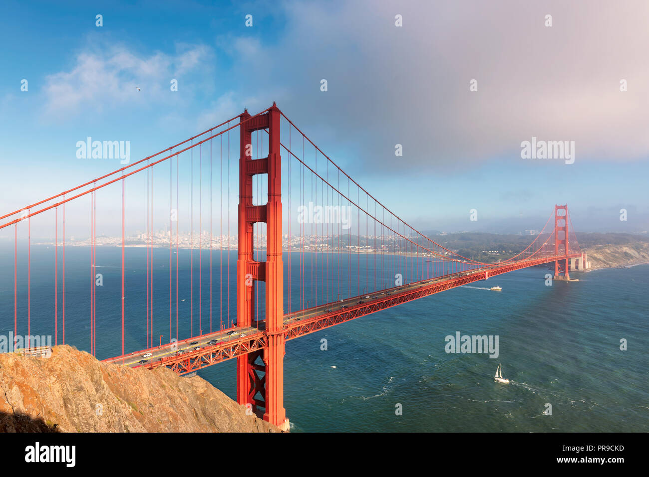 Golden Gate Bridge à San Francisco Banque D'Images