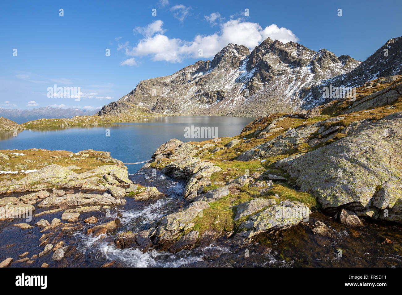 Wangenitzsee lac alpin. Schobergruppe. Nationalpark Hohe Tauern. La Carinthie. Alpes autrichiennes. Banque D'Images