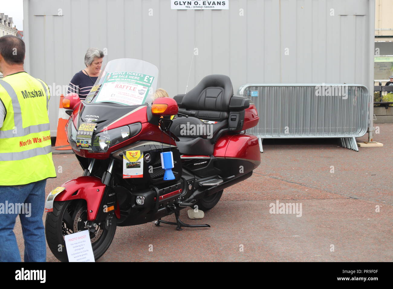 Honda Gold Wing Afficher, Llandudno, au Pays de Galles Banque D'Images