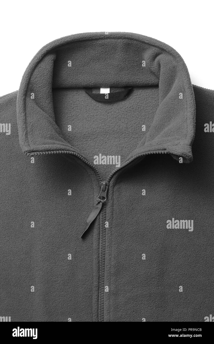 Partie de molleton sweat pour homme isolé sur fond blanc Banque D'Images