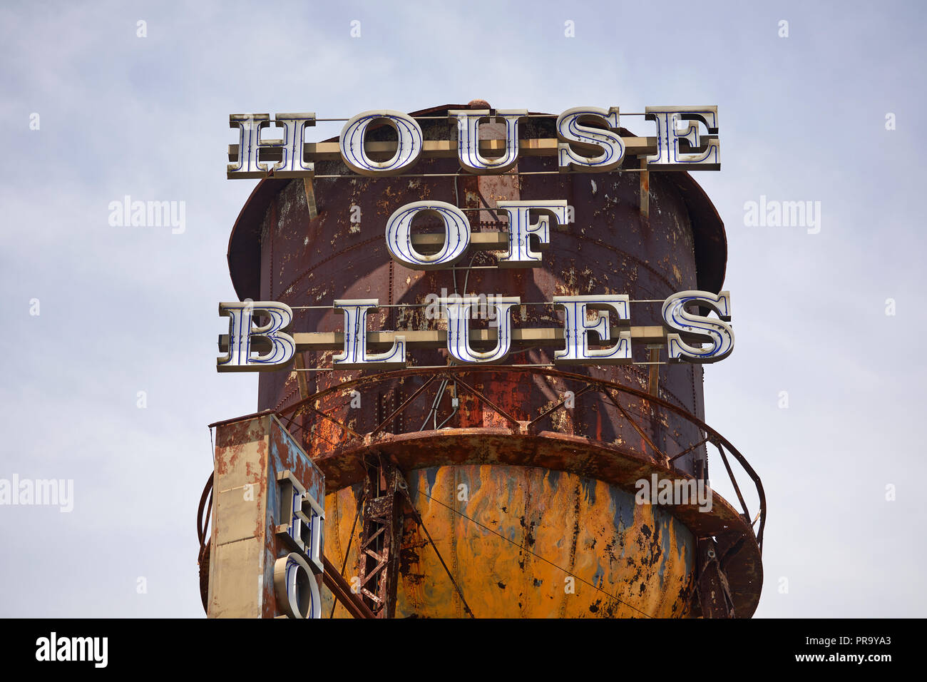 House of Blues réservoir d'eau Banque D'Images