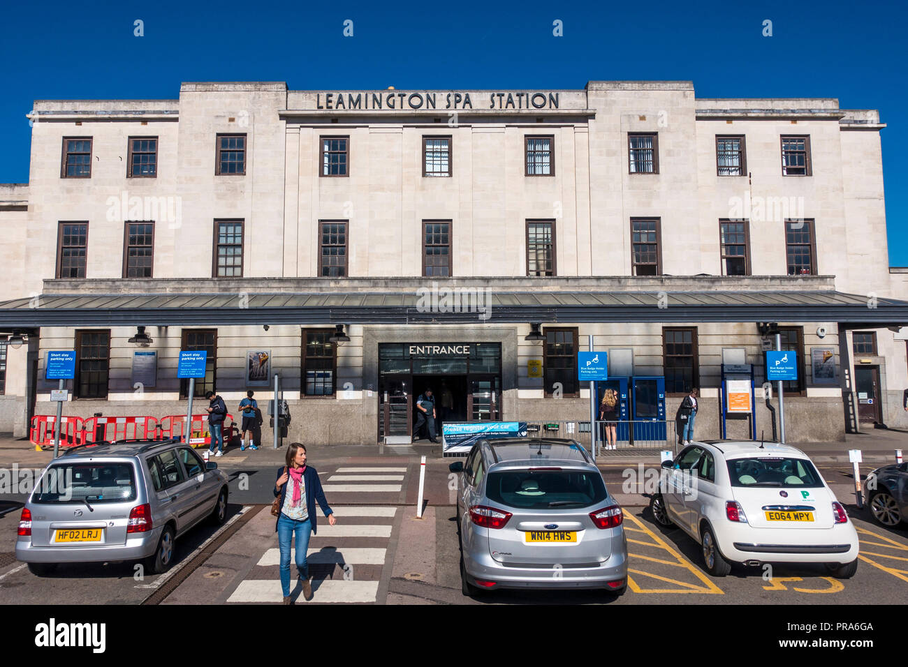 Royal Leamington Spa Railway Station,Art Déco,ouvert,1939 Deux énumérés Banque D'Images