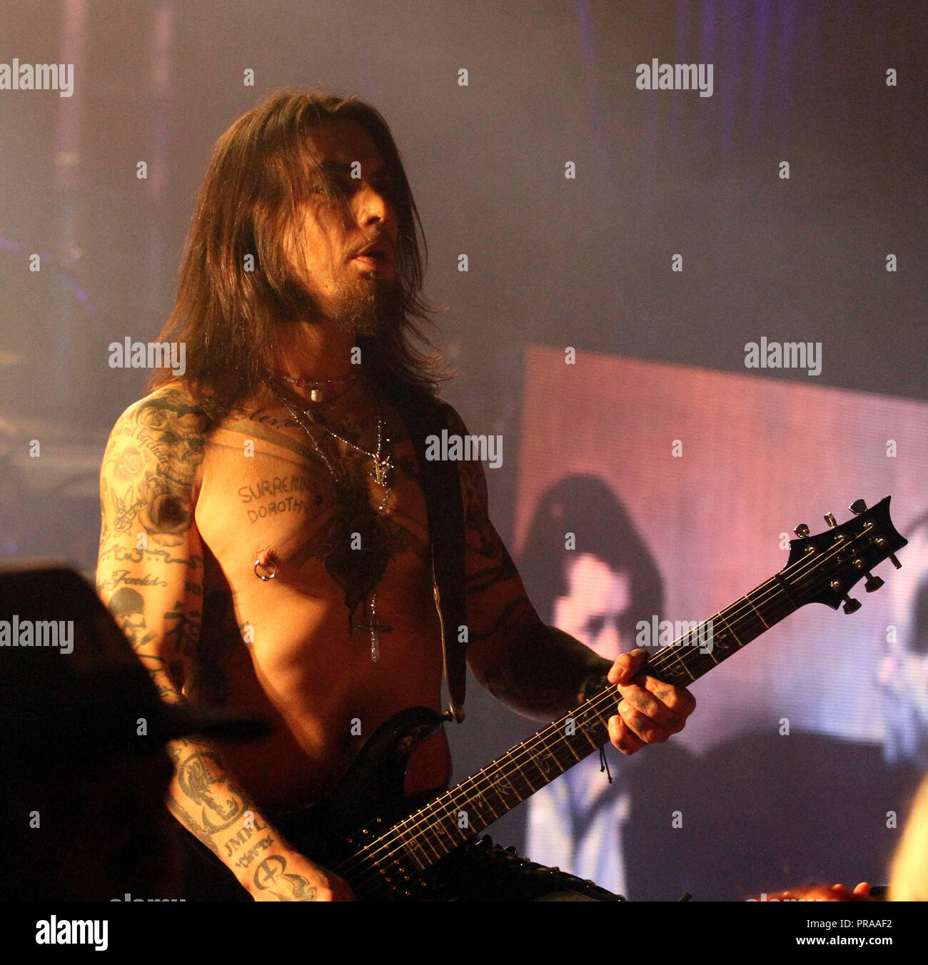 Dave Navarro de Jane's Addiction se produit en concert au Fillmore à Miami Beach, Floride le 18 mai 2012. Banque D'Images