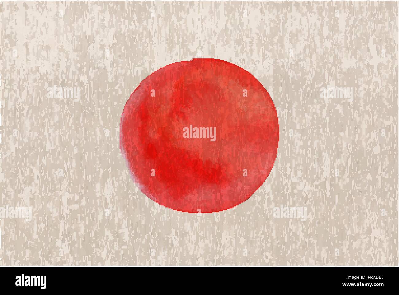 Le drapeau du Japon vector illustration sur une texture de linge Illustration de Vecteur