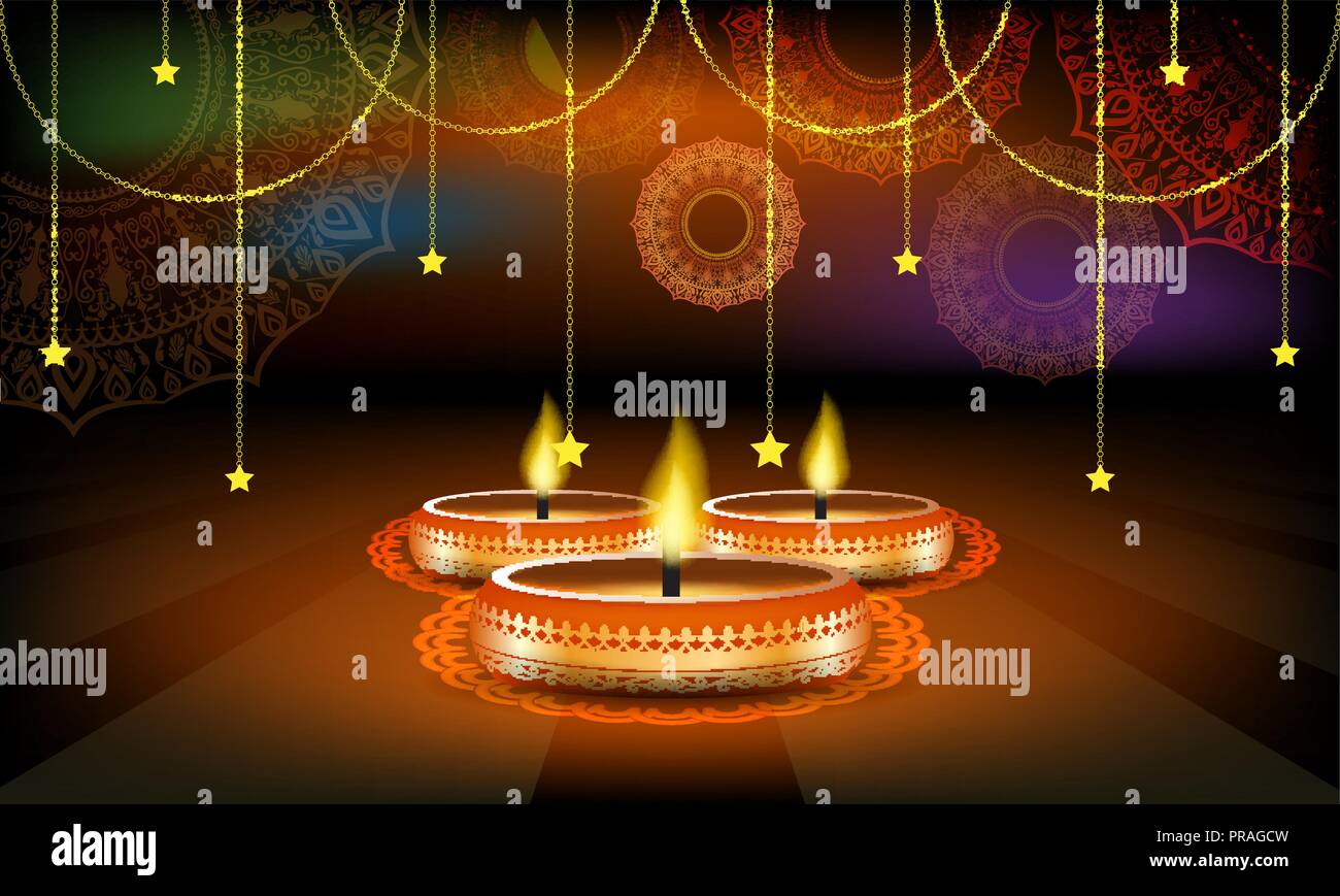 Diwali Festival vecteur affiche de vente ou d'une brochure ou une publicité Modèle de mise en page. Illustration de Vecteur