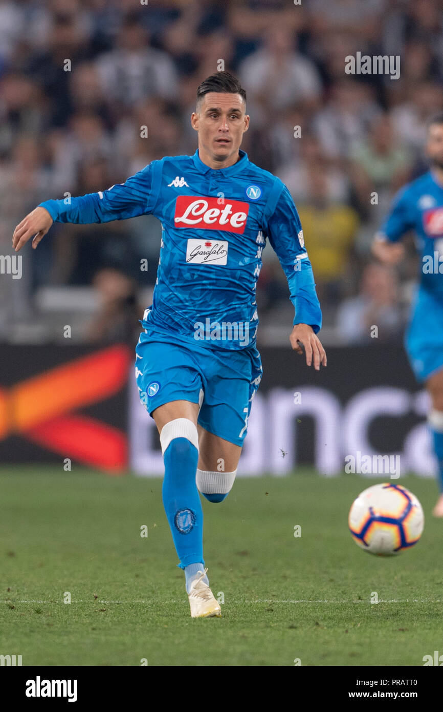 Jose Maria Callejon Bueno (Napoli) au cours de l'Italien 'Serie' un match entre la Juventus 3-1 Napoli de Allianz Stadium le 29 septembre 2018 à Turin, Italie. Credit : Maurizio Borsari/AFLO/Alamy Live News Banque D'Images