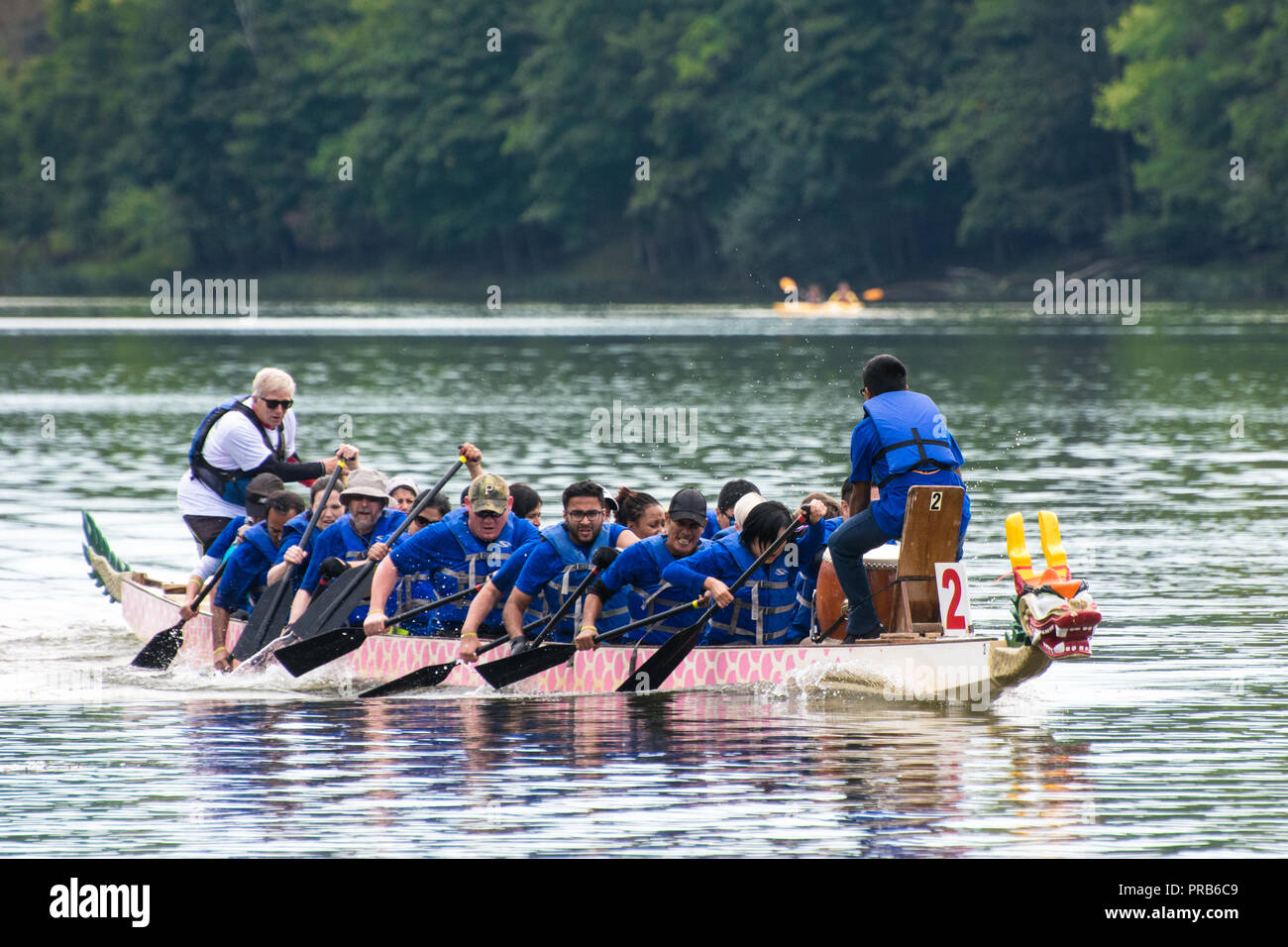 Dragon Boat Race Festival Dragonboat 2018, Pittsburgh, Pittsburgh, Pennsylvanie, USA Banque D'Images