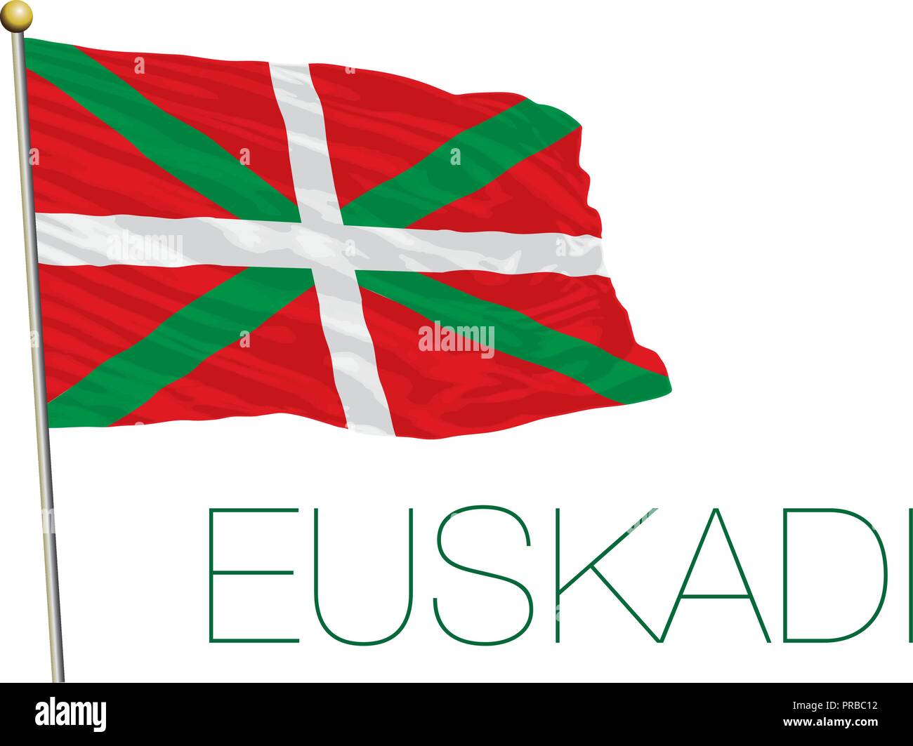 Drapeau Euskadi, vector illustration Illustration de Vecteur
