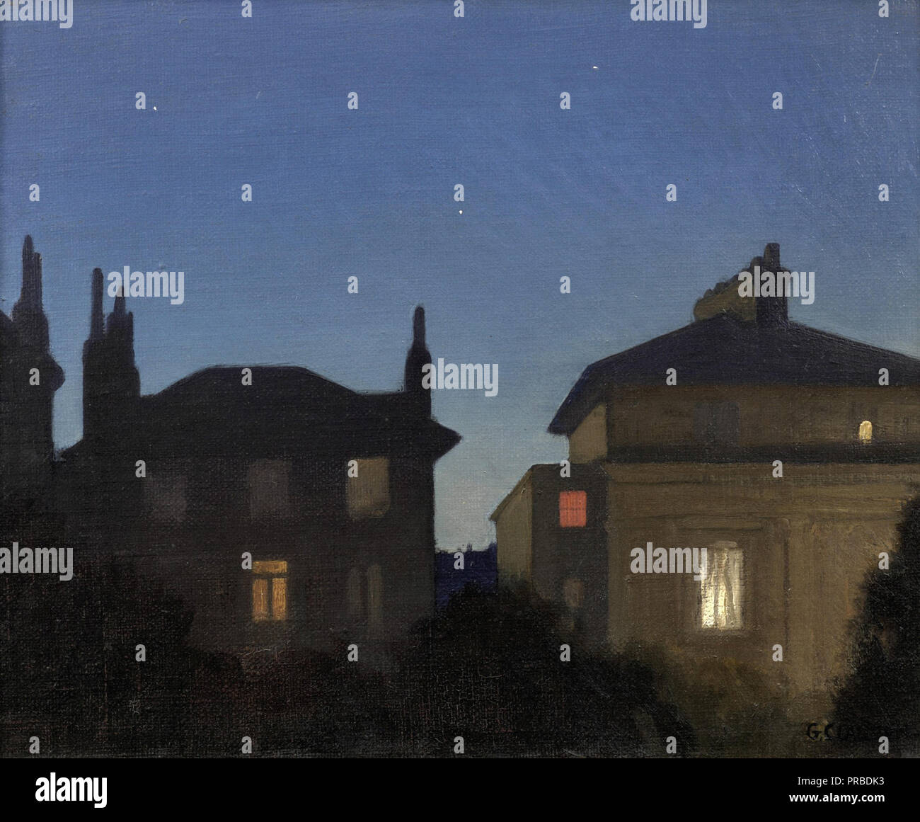 Nuit d'été - George Clausen Banque D'Images