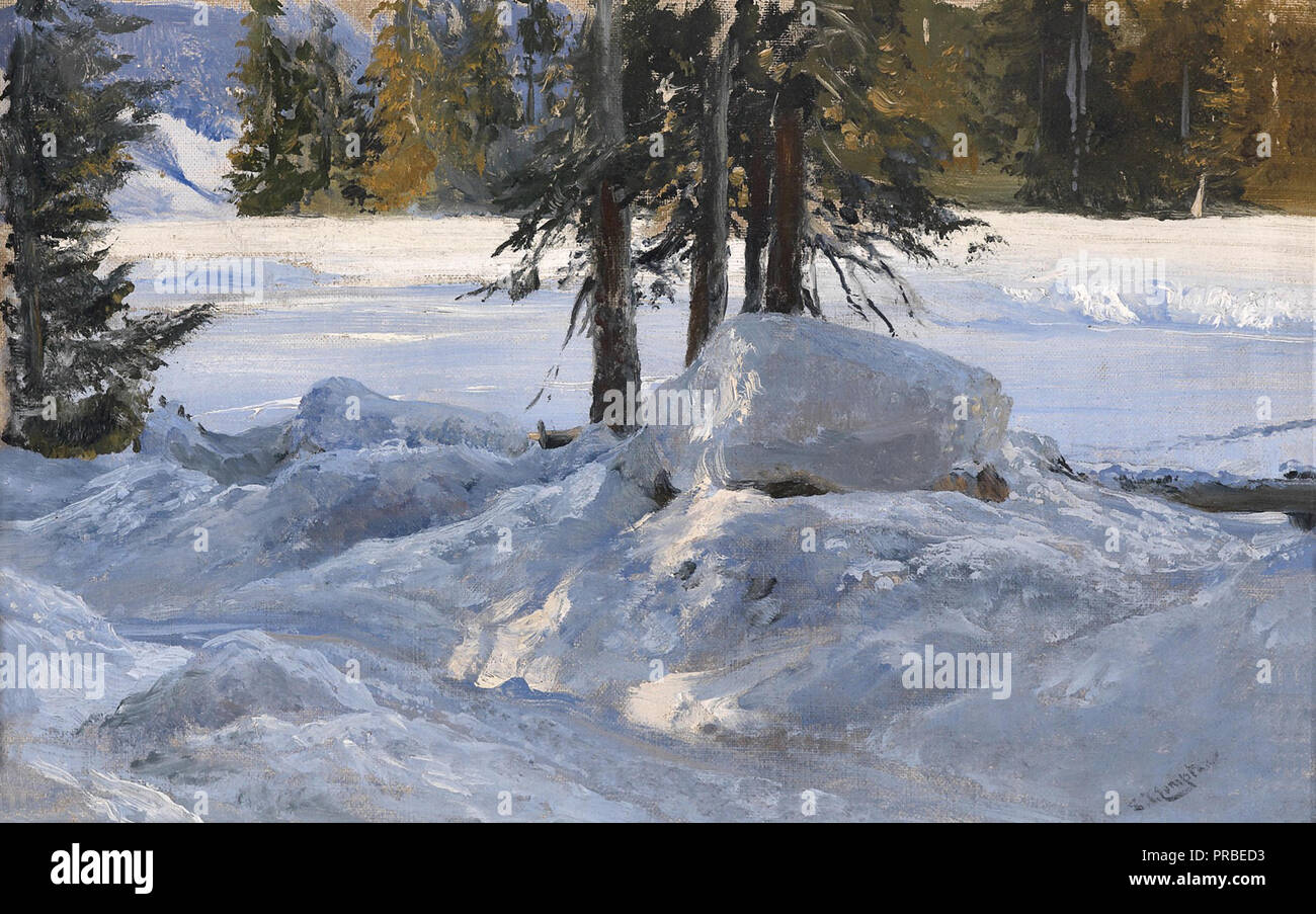 Edward Theodore Compton - Wintersonne Banque D'Images