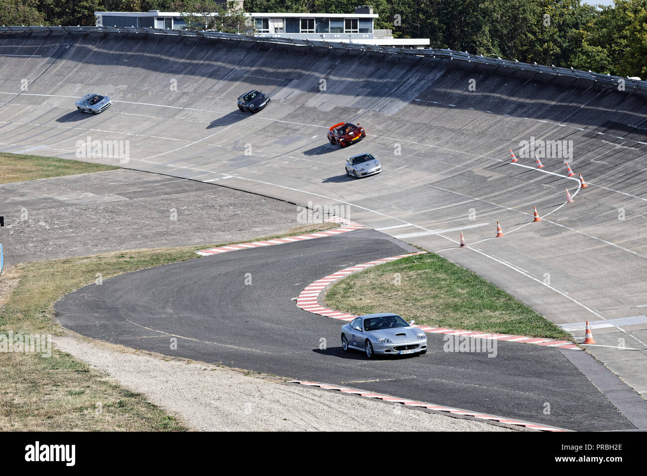 La France, de Linas-Montlhéry. Sep 29, 2018. La quatrième édition de la Grandes Heures automobiles sur le mythique circuit de Linas-Montlhéry. Banque D'Images